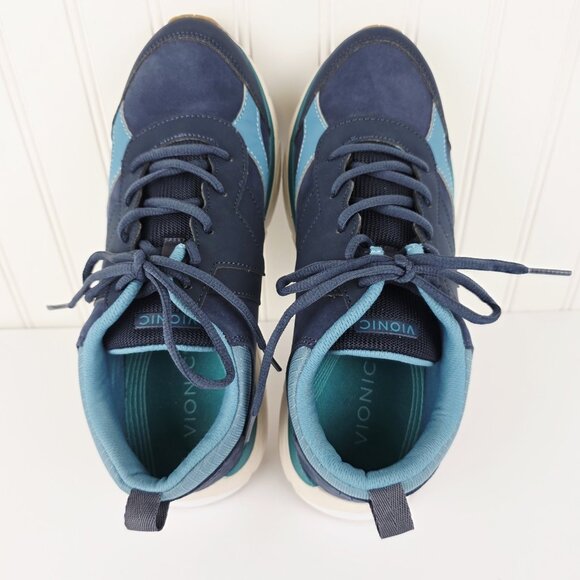 Vionic Women's Drift Zanny Waterproof Blue Sneakers Size 10 - Picture 15 of 16